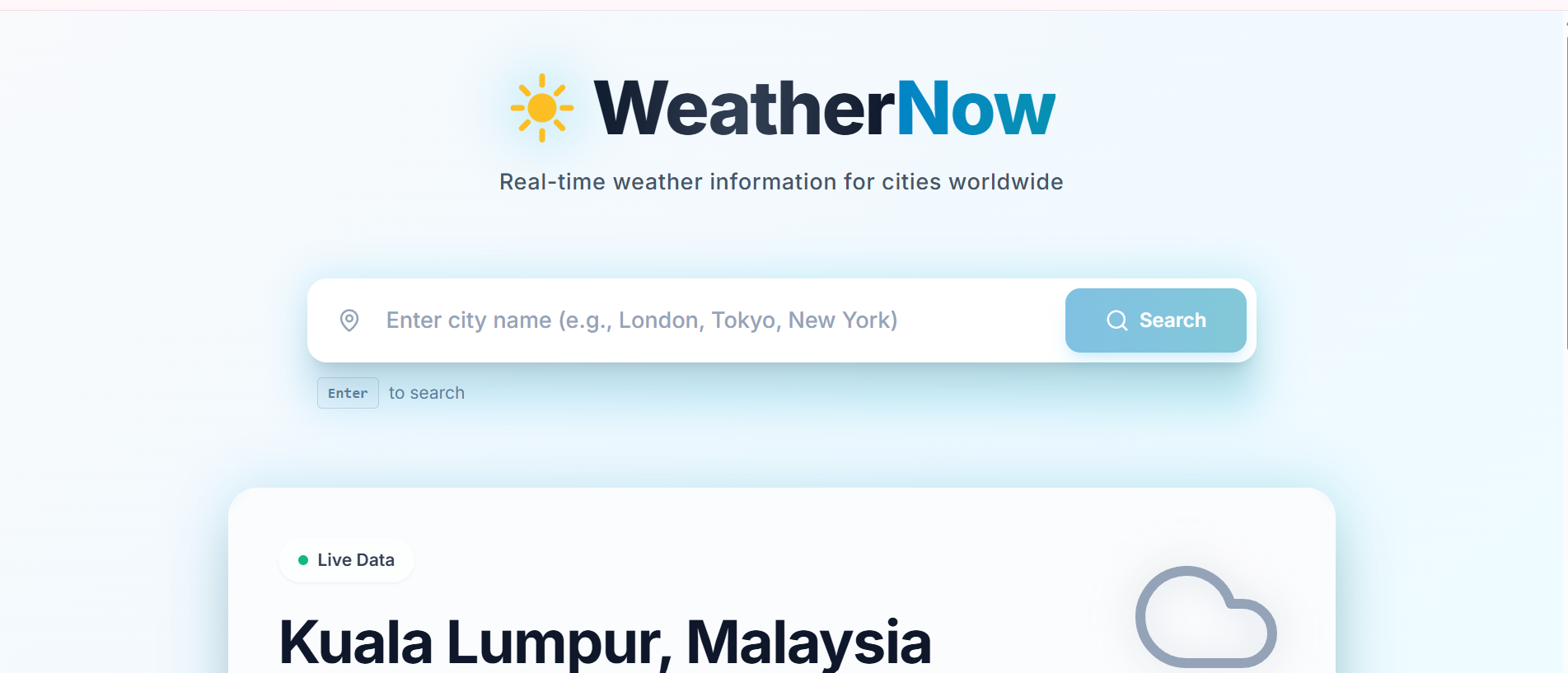 WeatherNow